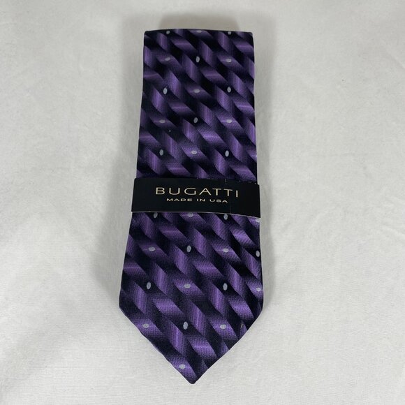 NEW Set of 4 Designer Ties. BUGATTI, BACHRACH (2) and JAN PAULSEN. - Picture 3 of 14